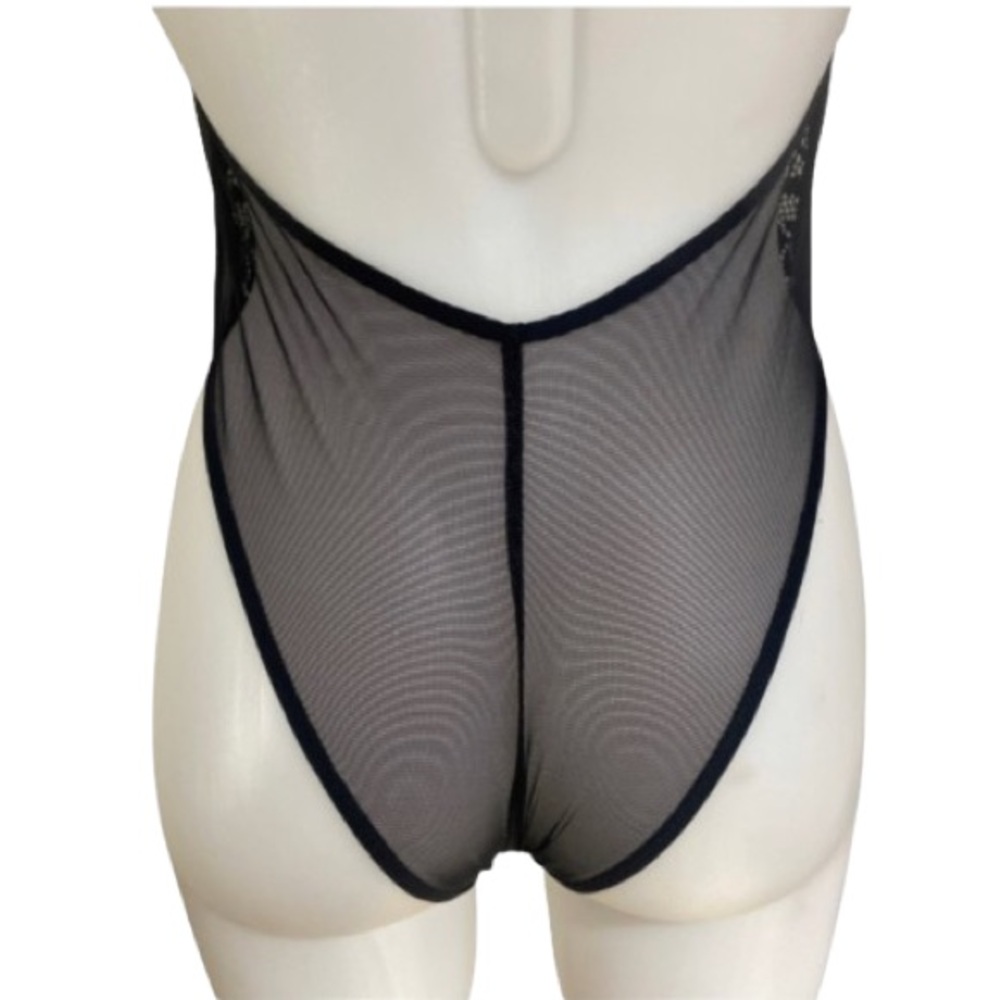 La Senza Ultra Sexy Unlined Push Up Bra Black Lace BodySuit XS - Picture 11 of 15